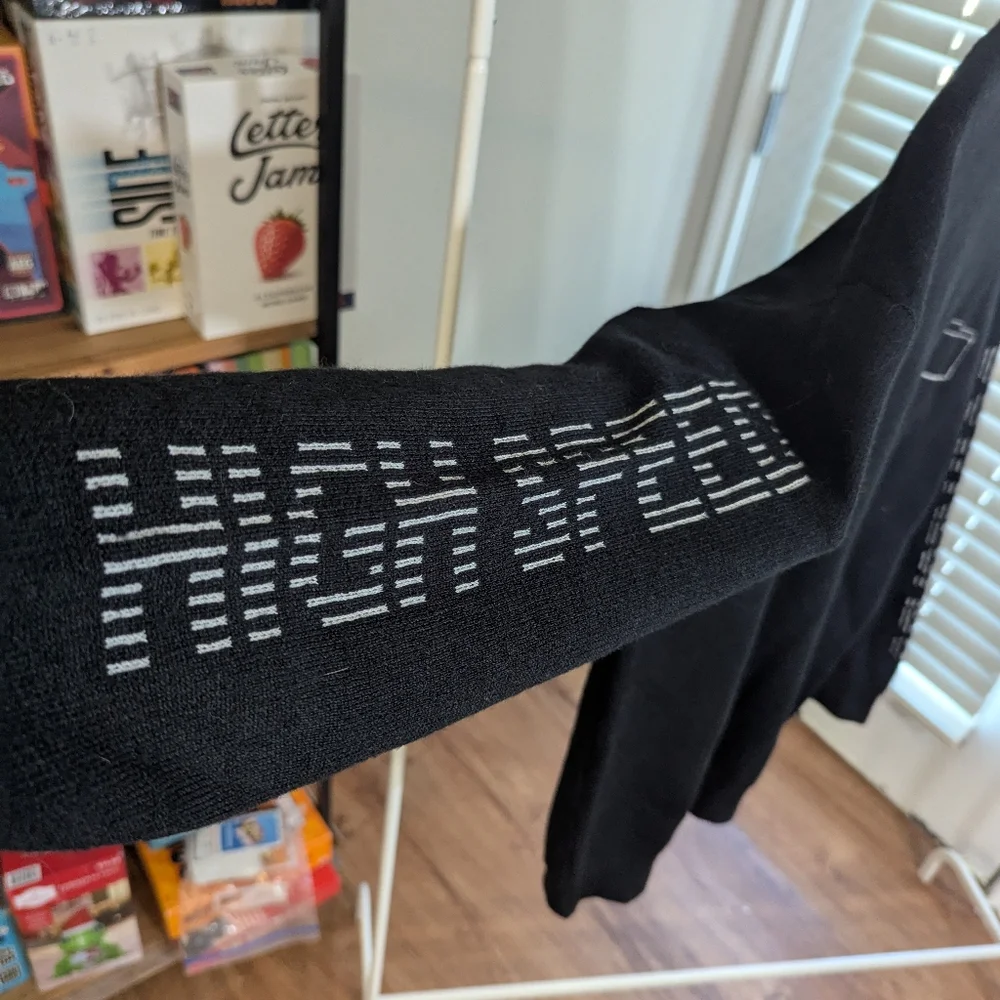 Urban Outfitter Black Sweater with Striped Collar Size Small - Picture 8 of 8